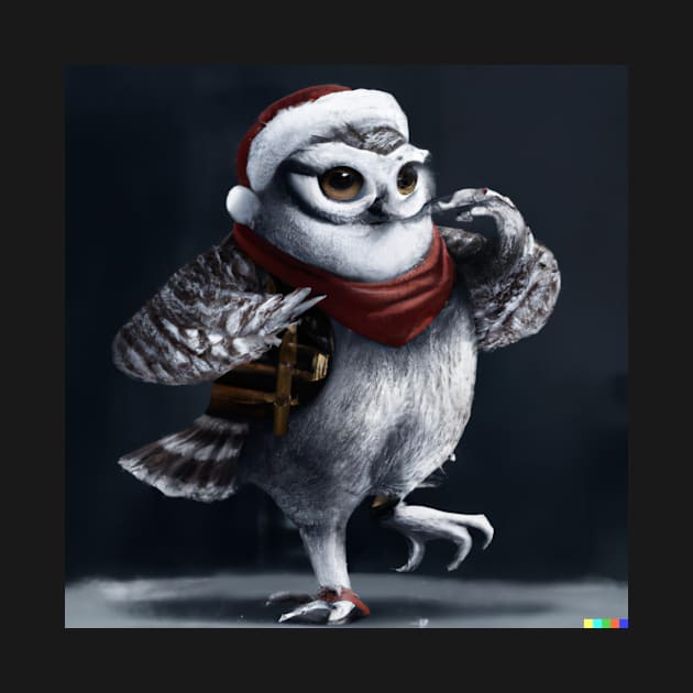 Santa Owl by GhostlierNation