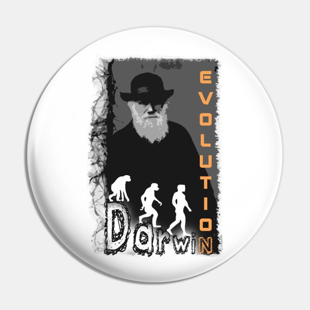 Darwin Evolution Pin by Crazydodo