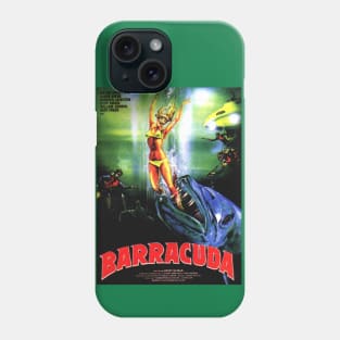 Classic Jaws Ripoff Movie Poster - Barracuda Phone Case