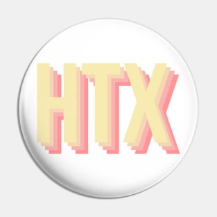 HTX in sunset colors Pin
