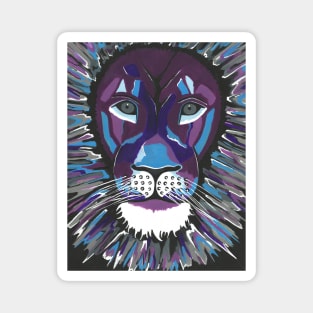 FIERCE Lion Painting Magnet