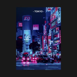 Tokyo Street Neon Synthwave T-Shirt