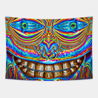 Peaking (1) - Trippy Psychedelic Art Tapestry