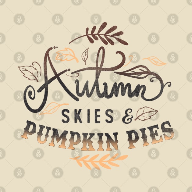 Autumn skies & Pumpkin Pies by LifeTime Design