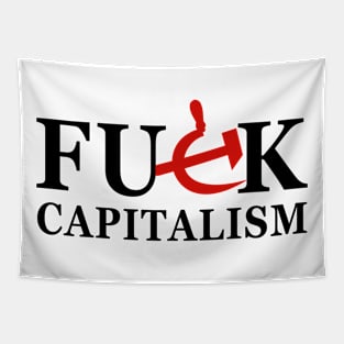 Fuck Capitalism Tapestry