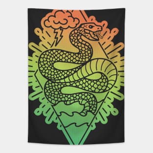 Power Snake Colors Tapestry