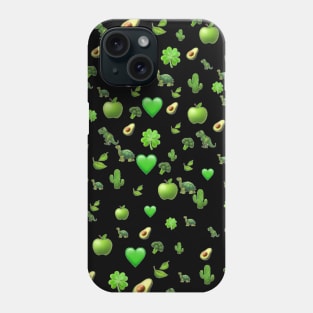 cute emoji pattern Phone Case