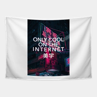 Vaporwave Aesthetics - Only Cool On the Internet Tapestry