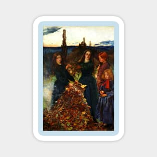 Autumn Leaves - John Everett Millais Magnet