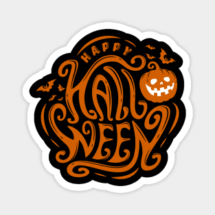 Happy 2020 Halloween Typography Magnet