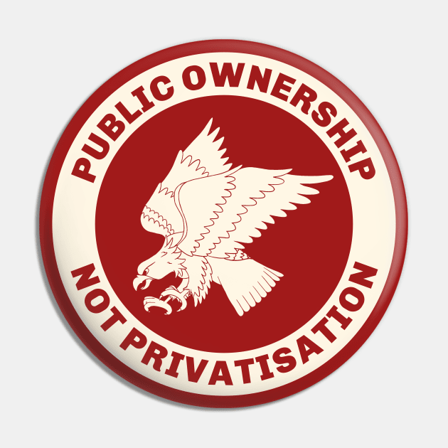 Public Ownership Not Privatisation Pin by Football from the Left