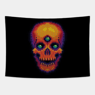 Fuse Bead Visionary Skull Tapestry