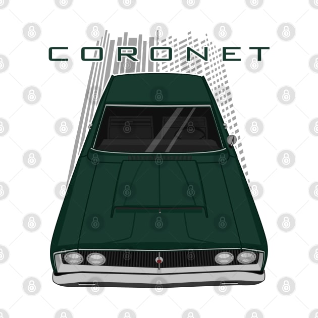 Dodge Coronet 1968 - dark green by V8social