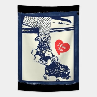 Roller Skate Love Tapestry