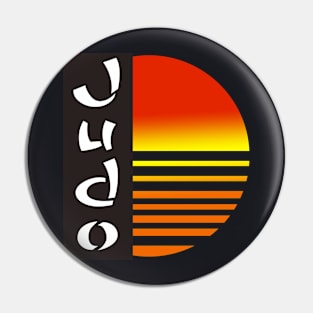 Judo red sun Pin