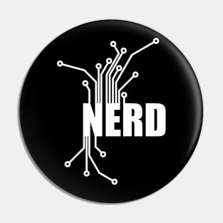 Nerd Circuit Board - Computer CPU Technology Nerd Design Pin