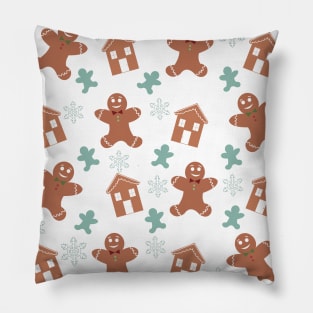 Gingerbread cookies Christmas pattern Pillow