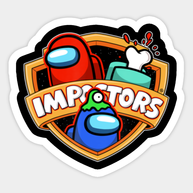 imposter impostor among game us sus gifts among us sus sticker
