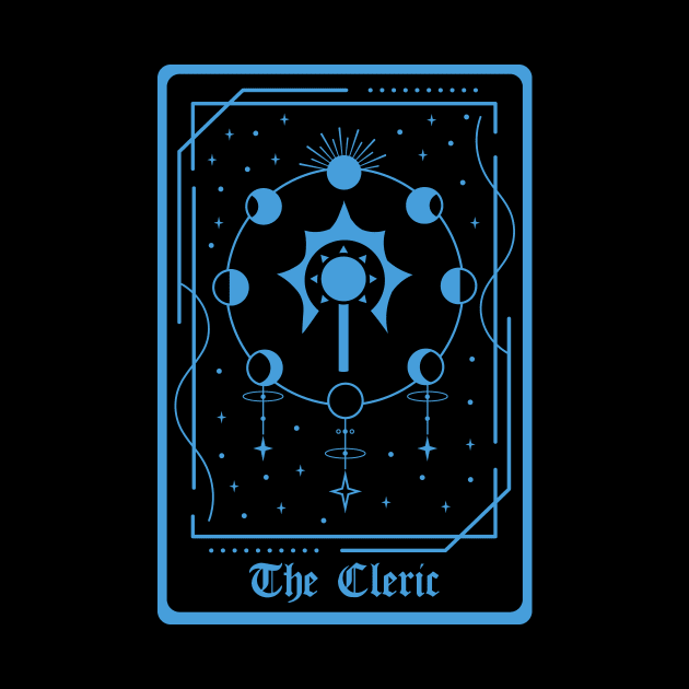 D&D Cleric Class Tarot Card by Sunburst