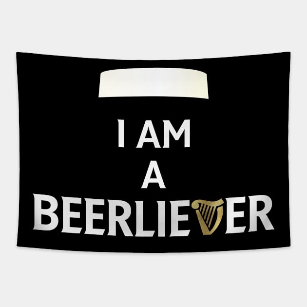 I am a beerliever Tapestry by byfab