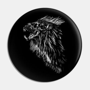 Lion skull Pin