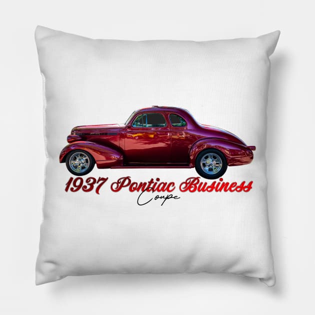 1937 Pontiac Business Coupe Pillow by Gestalt Imagery