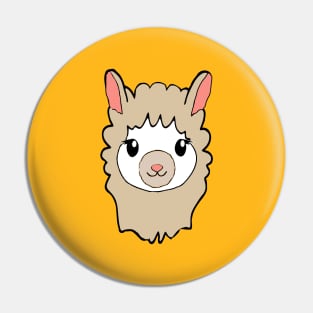 Cute Llama Drawing Pin