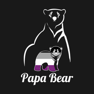 LGBT Asexual Papa Bear Ace Pride Flag T-Shirt