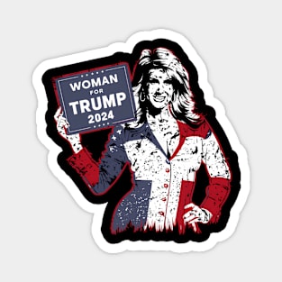 Woman For Trump 2024 Election Usa Magnet