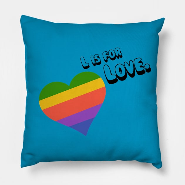 L is for Love Pillow by adq