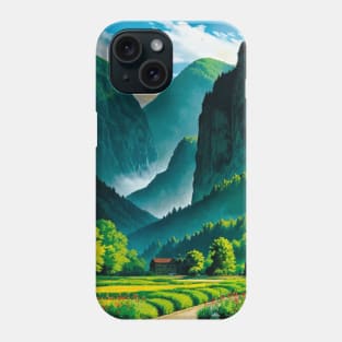 Itty bitty house in a jaw-dropping canyon scene Phone Case