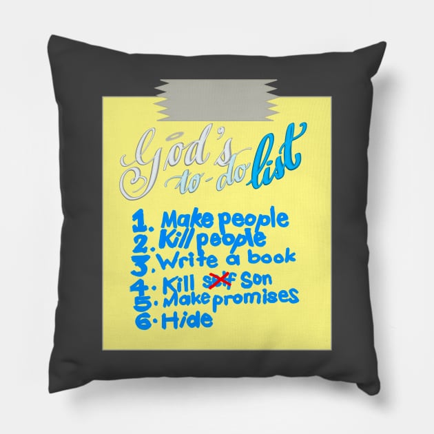 God's To Do List Pillow by Sister of Jared