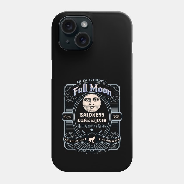 Dr Lycanthrope's Full Moon Elixir Halloween Werewolf Hair Serum Phone Case by PUFFYP