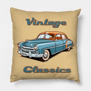 Cuban Havana Vintage Retro Old Classic Car Cars Pillow