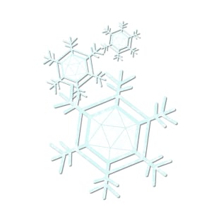 Dice Snowflake - Snowfall ( Dungeons and Dragons / DnD Inspired ) T-Shirt