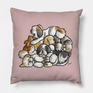 Shih Tzu sleeping pile Pillow