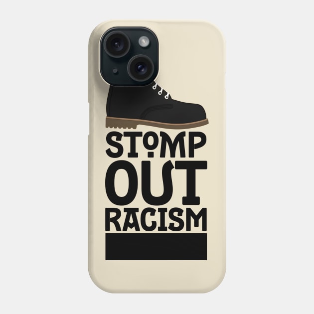 Stomp Out Racism Phone Case by aldo_nova