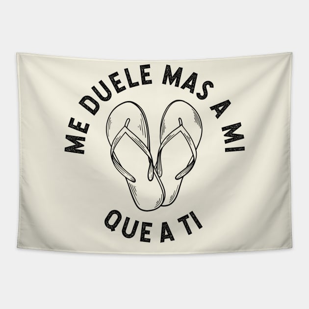 Me duele mas a mi que a ti - vintage design Tapestry by verde