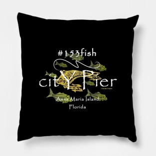 Anna Maria Island, FL., City Pier Fishing Pillow