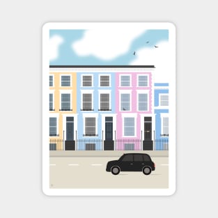 Colorful Notting Hill, London, England Magnet