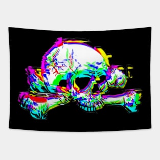 3d skull effect 1 Tapestry