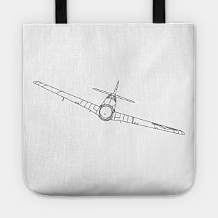 P-51 Mustang Illustration Tote