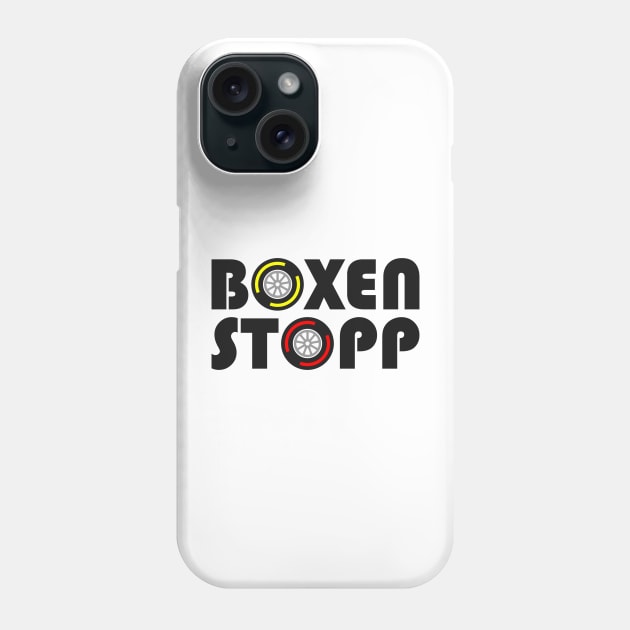 'Boxenstopp' F1 Pitstop Design Phone Case by DavidSpeedDesign