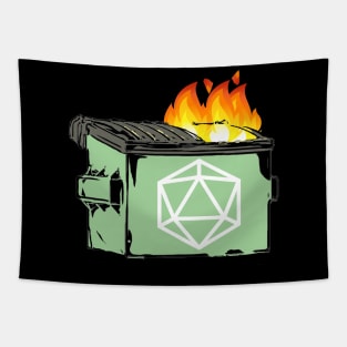 D20 Dumpster Fire Campaign Tapestry