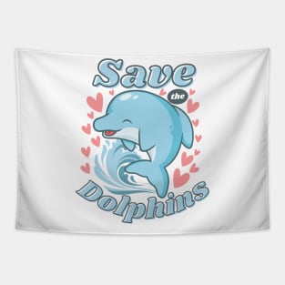 Save The Dolphins Tapestry