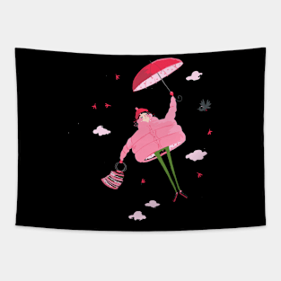 Love's Embrace: Valentine's Voyage Tapestry