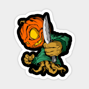 killer pumpkin christmas Magnet