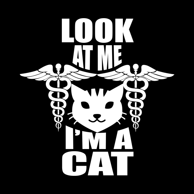 Look at me I'm a cat tee design birthday gift graphic by TeeSeller07