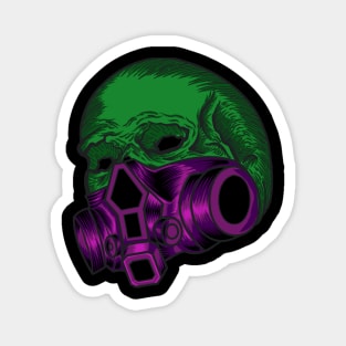 masked skull Magnet