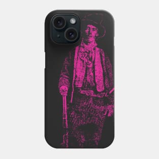 Billy the Kid Grunge Pop Distressed Style Billy the Kid Western Outlaw Myogi Purple Version Phone Case